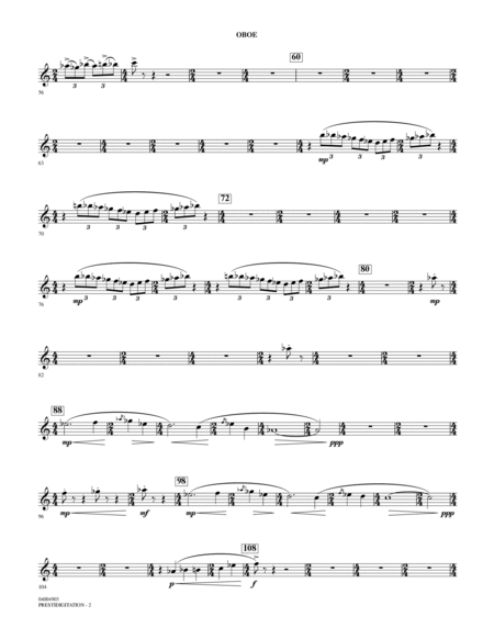 Prestidigitation (Alto Saxophone Solo with Band) - Oboe