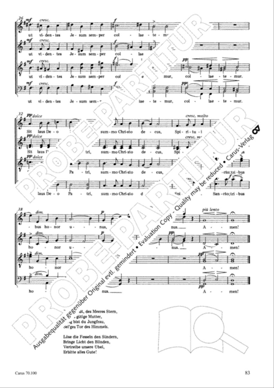 Geistliches Chorbuch der Romantik Choir scores gallery preview page 84