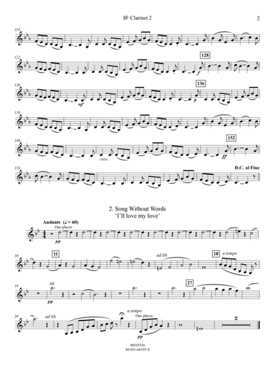 Second Suite in F (arr. Robert Longfield) - Bb Clarinet 2