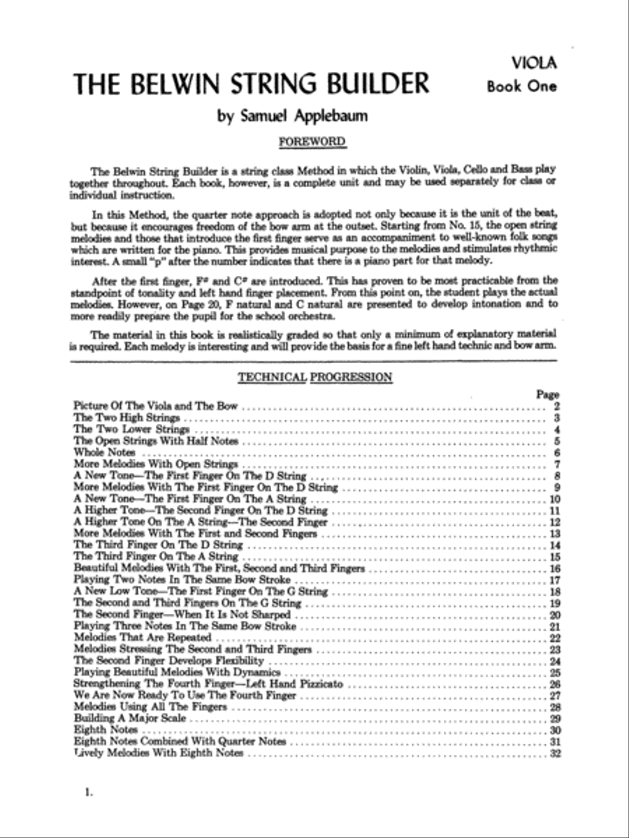 String Builder, Book 1 Chamber Orchestra scores gallery preview page 2
