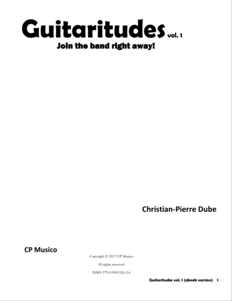 Guitaritudes Vol.1 guitar method Guitar Tablature scores gallery preview page 2