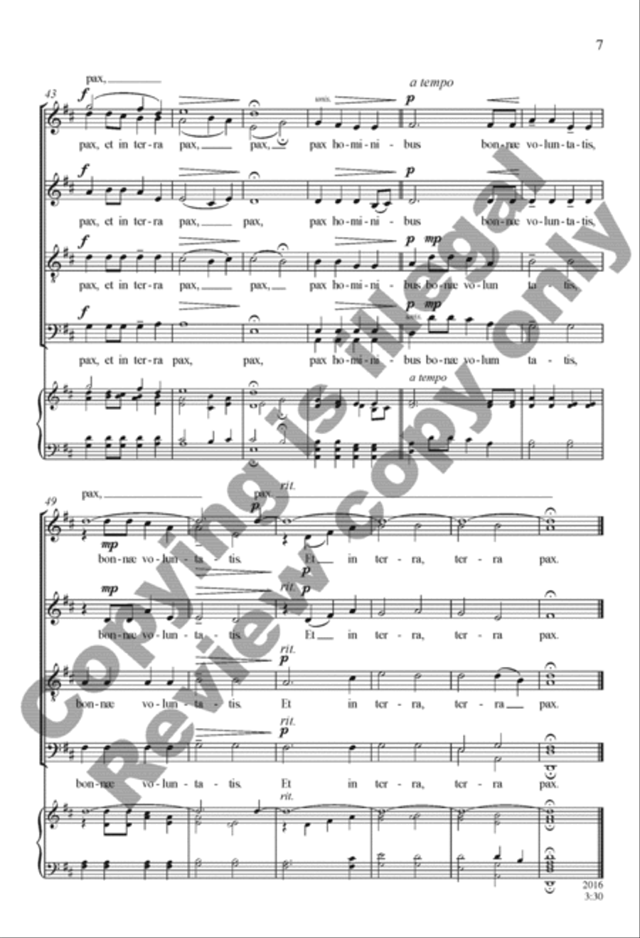 Et in terra pax Et in terra pax 4-Part scores gallery preview page 7