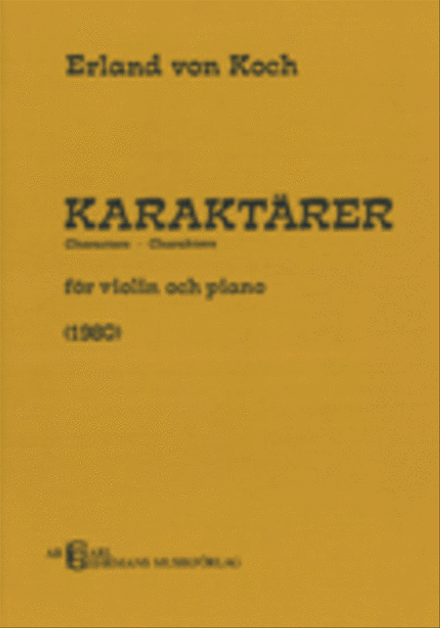 Karaktarer Violin Solo scores gallery preview page 1