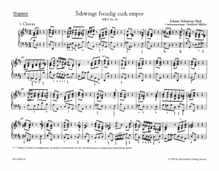 Schwingt freudig euch empor, BWV 36