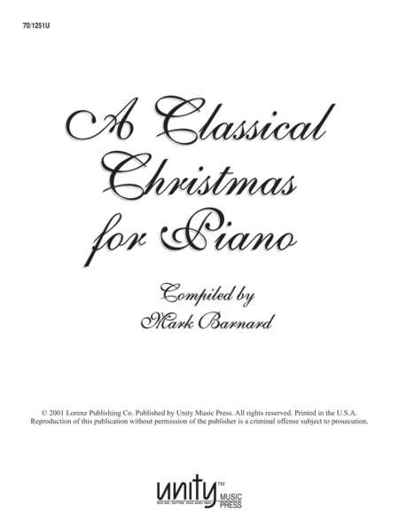 A Classical Christmas - Piano