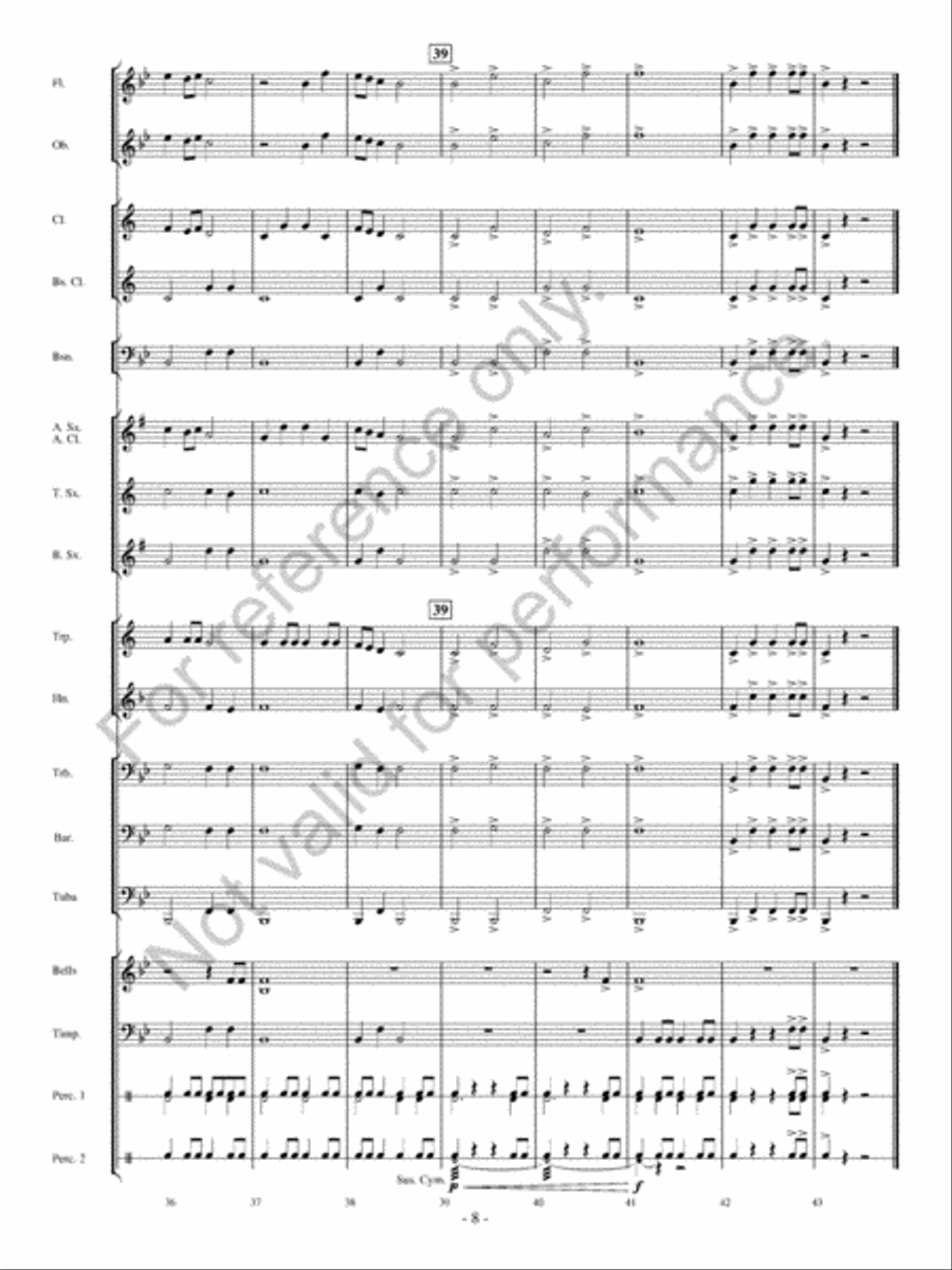 Our First Band Concert Concert Band scores gallery preview page 21