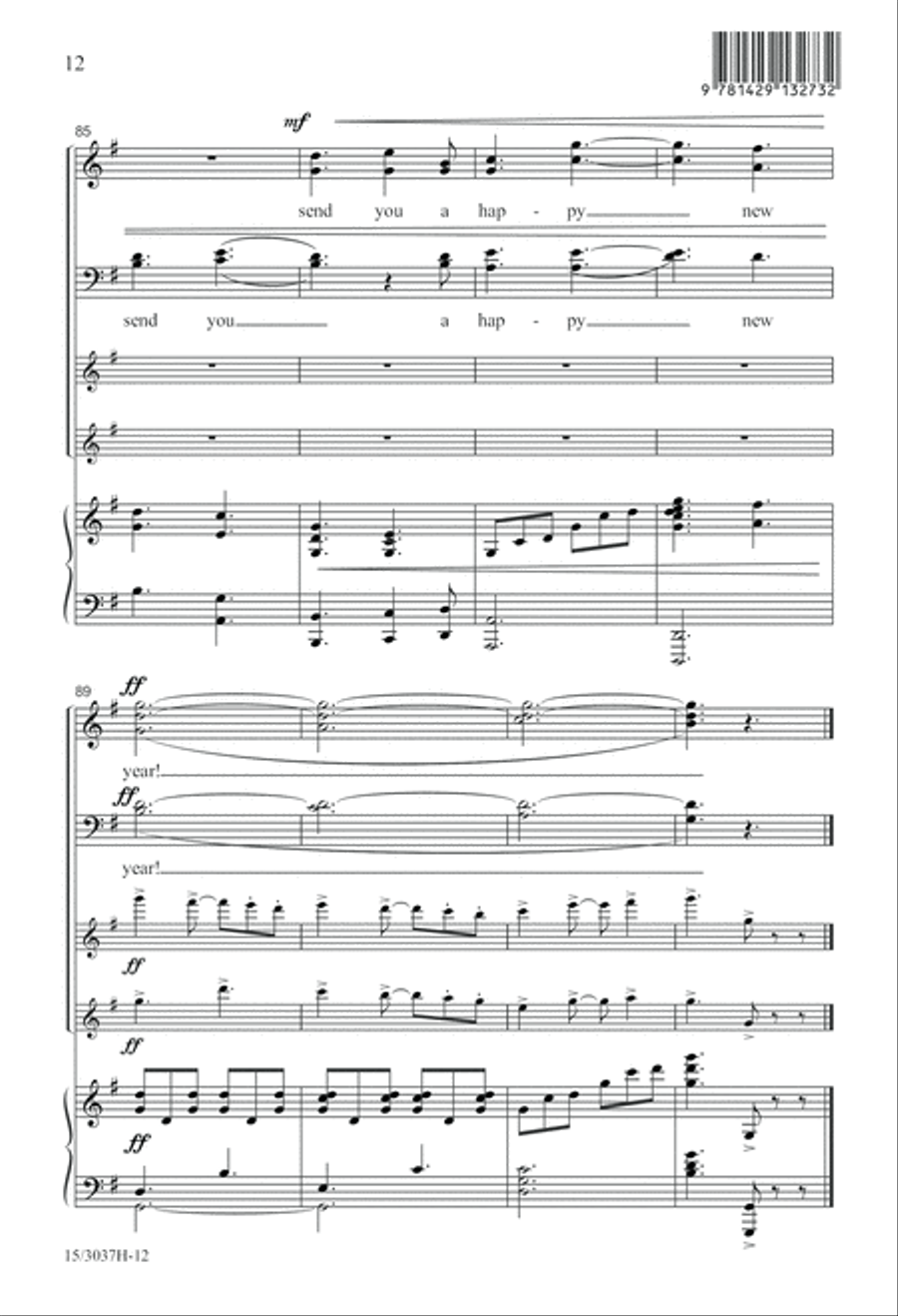 Here We Come A-Caroling Here We Come A-Caroling 4-Part scores gallery preview page 12