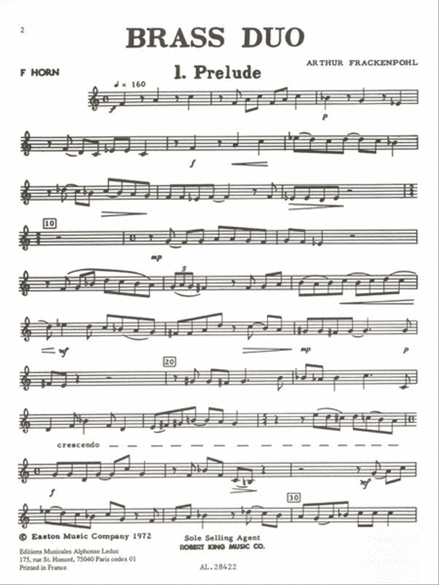 Brass Duo (horn & Tuba) Brass Duet scores gallery preview page 2