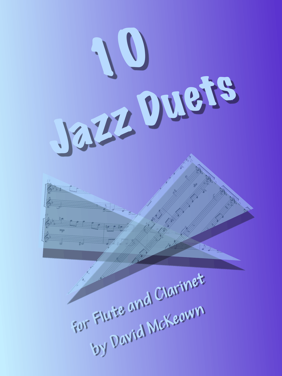 10 Jazz Duets for Flute and Clarinet Woodwind Duet scores gallery preview page 1