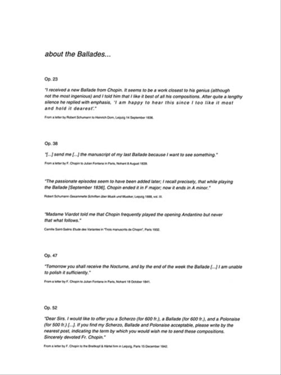Ballades Piano Solo scores gallery preview page 3