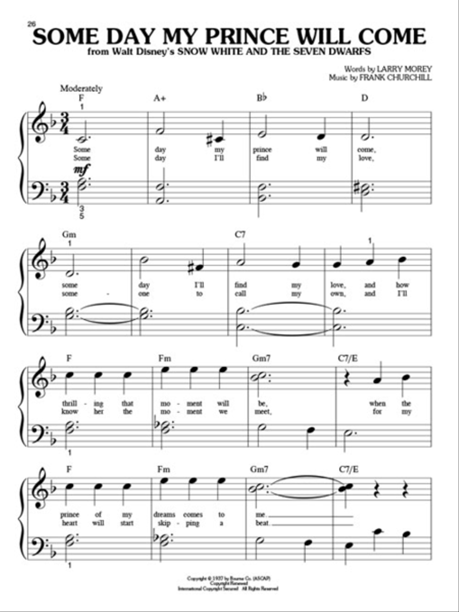 Classic Disney Songs Classic Disney Songs Easy Piano scores gallery preview page 5