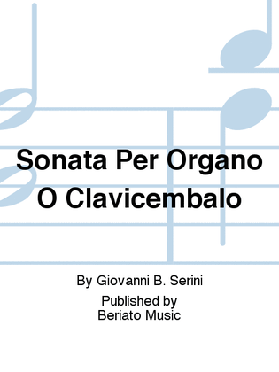 Sonata Per Organo O Clavicembalo