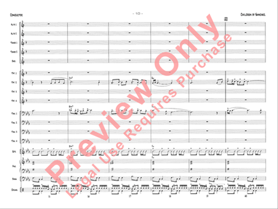 Children of Sanchez Jazz Ensemble scores gallery preview page 13