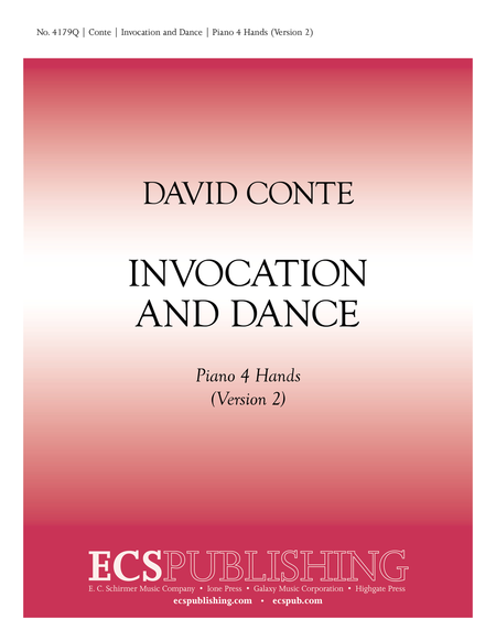 Invocation and Dance (Version II, Piano) (2 Scores)
