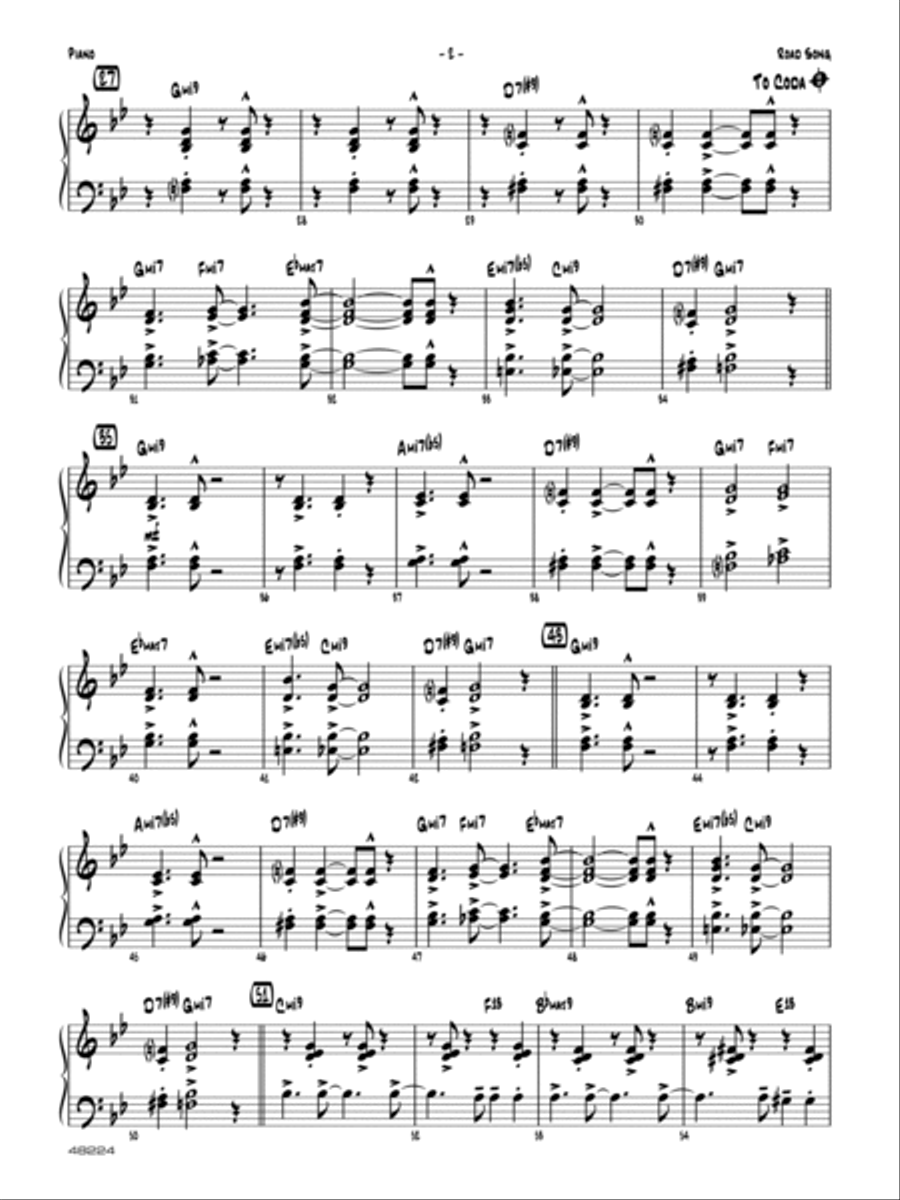 Road Song: Piano Accompaniment Jazz Ensemble scores gallery preview page 2