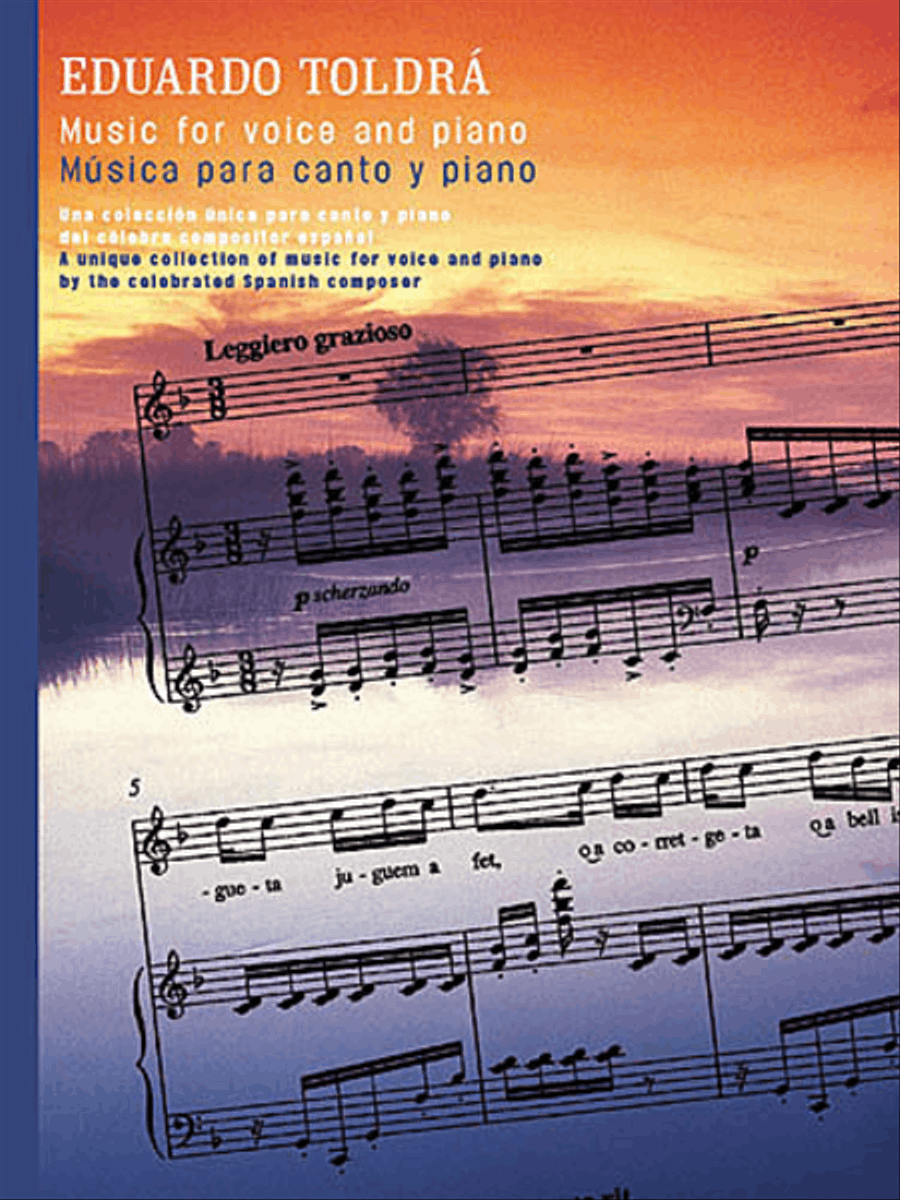 Eduardo Toldra: Music For Voice And Piano Voice Solo scores gallery preview page 1