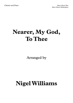 Book cover for Nearer, My God, To Thee, for Clarinet and Piano