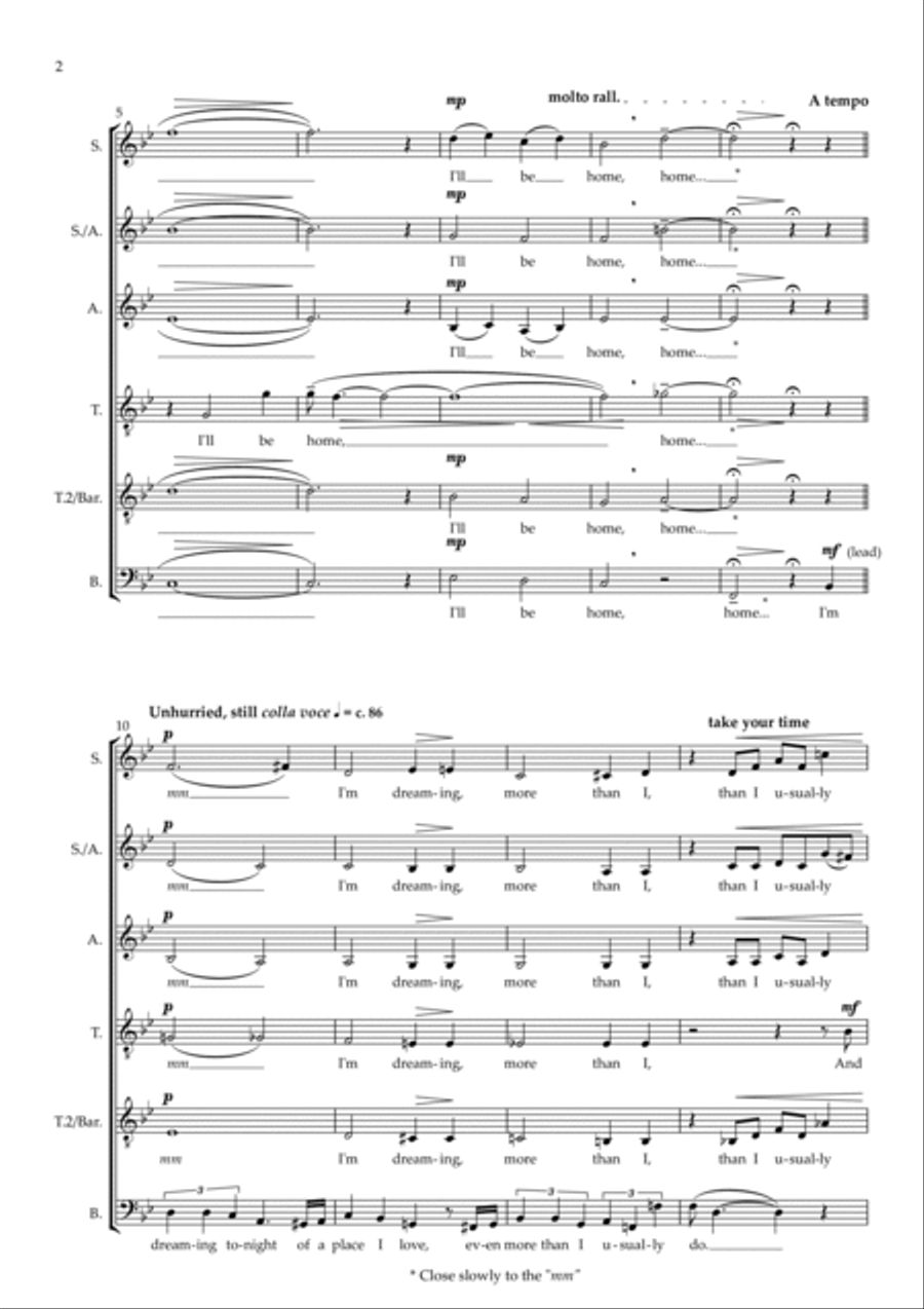 I'll Be Home For Christmas A Cappella scores gallery preview page 4