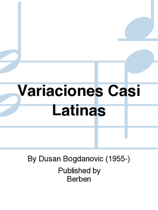 Book cover for Variaciones Casi Latinas