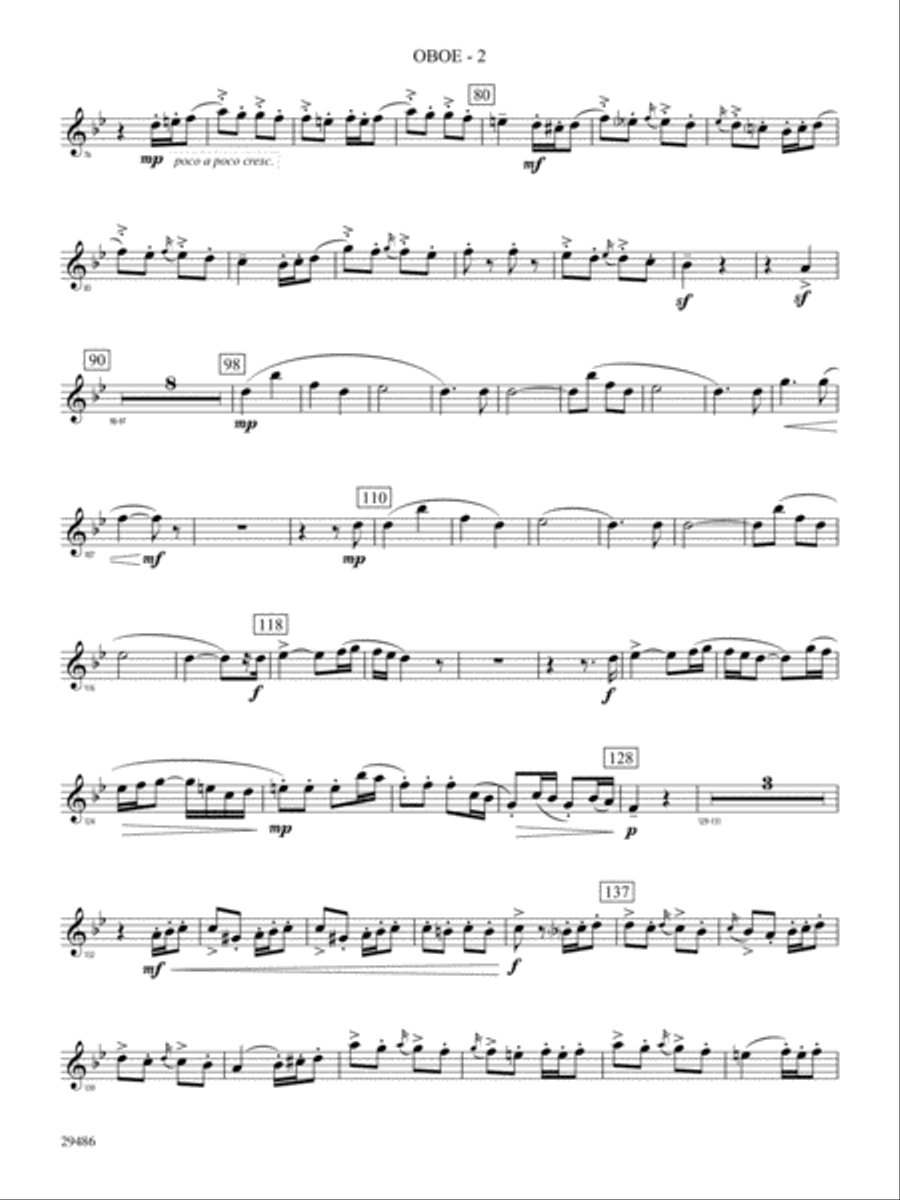 Polka from The Bartered Bride: Oboe Concert Band scores gallery preview page 2