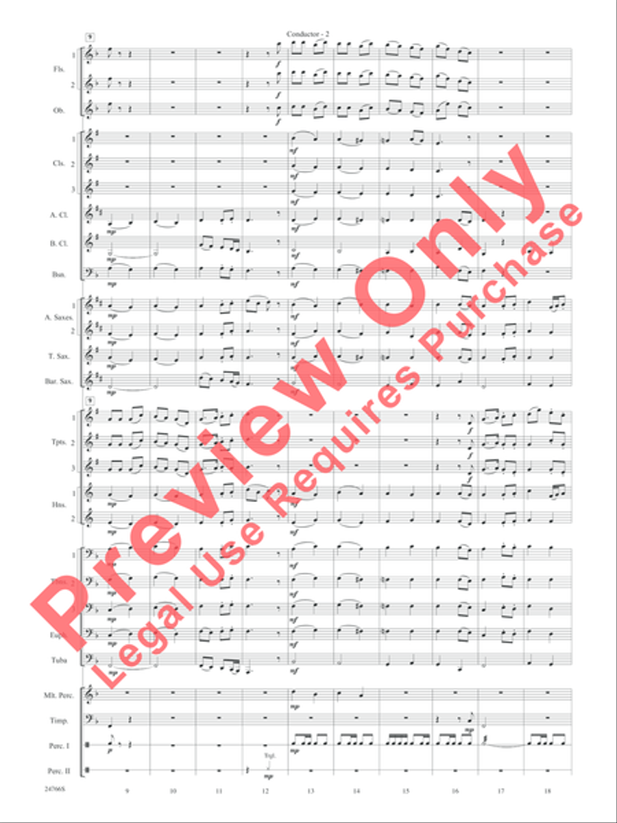 Folk Songs from the British Isles Concert Band scores gallery preview page 5