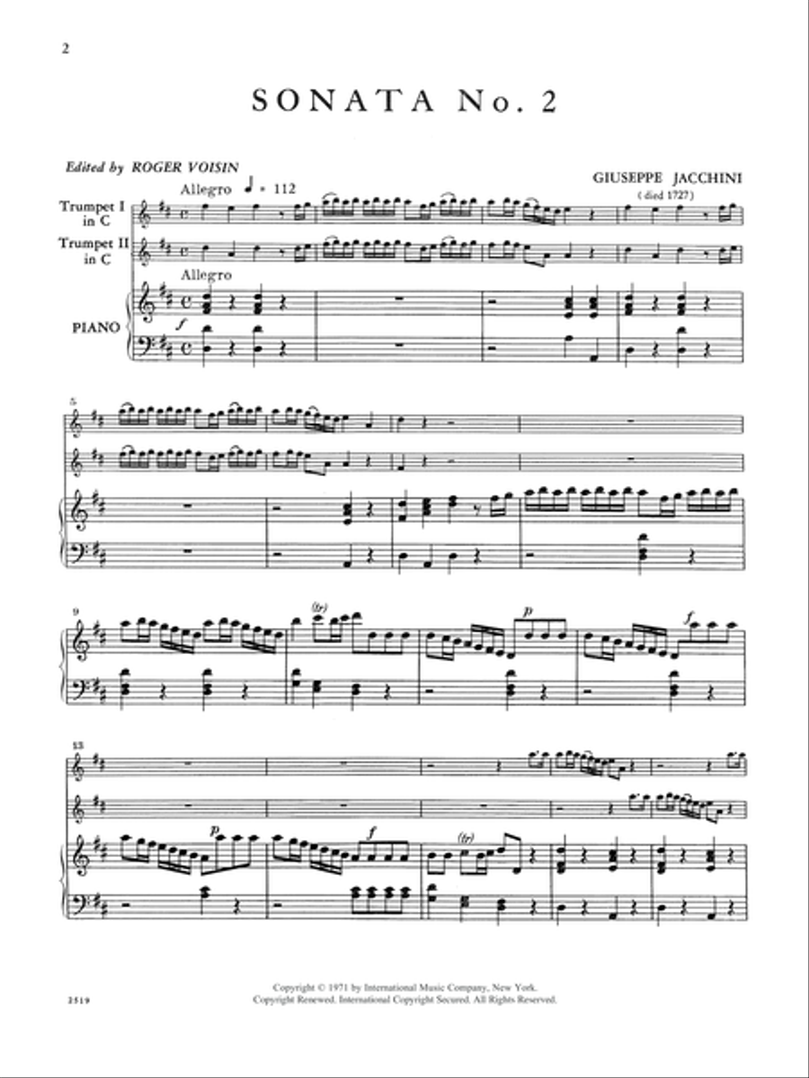 Sonata No. 2 In D Major