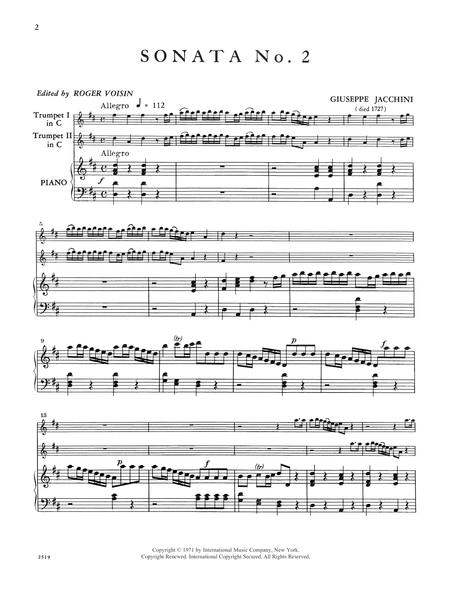 Sonata No. 2 In D Major