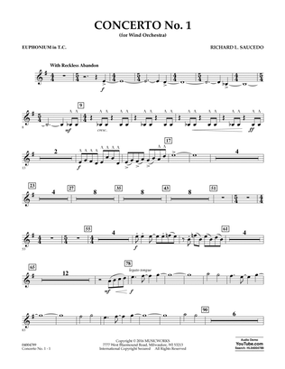 Concerto No. 1 (for Wind Orchestra) - Euphonium in Treble Clef