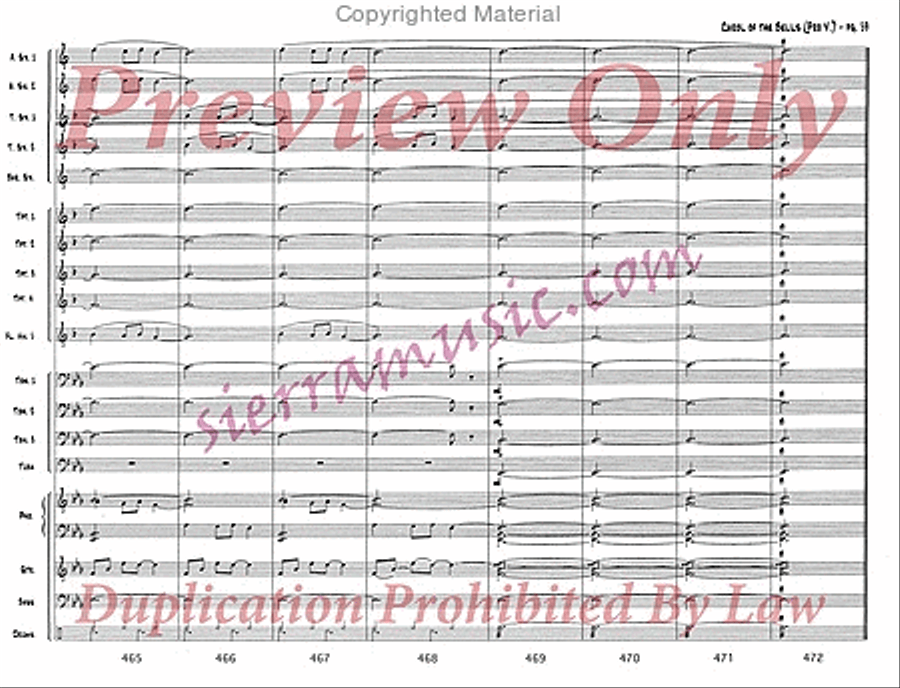 Carol of the Bells (pro) Jazz Ensemble scores gallery preview page 60