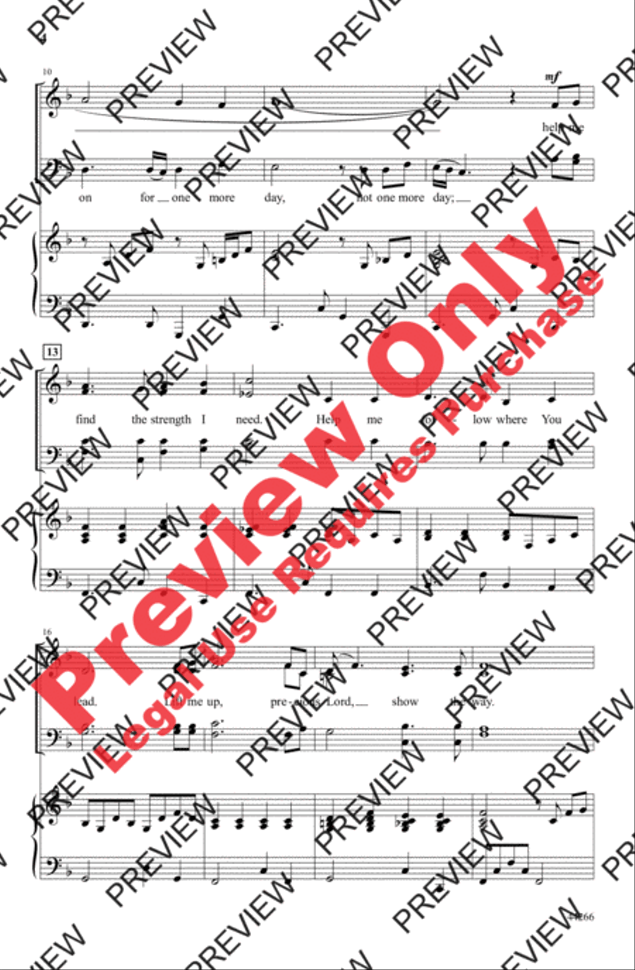 Take My Hand 4-Part scores gallery preview page 4
