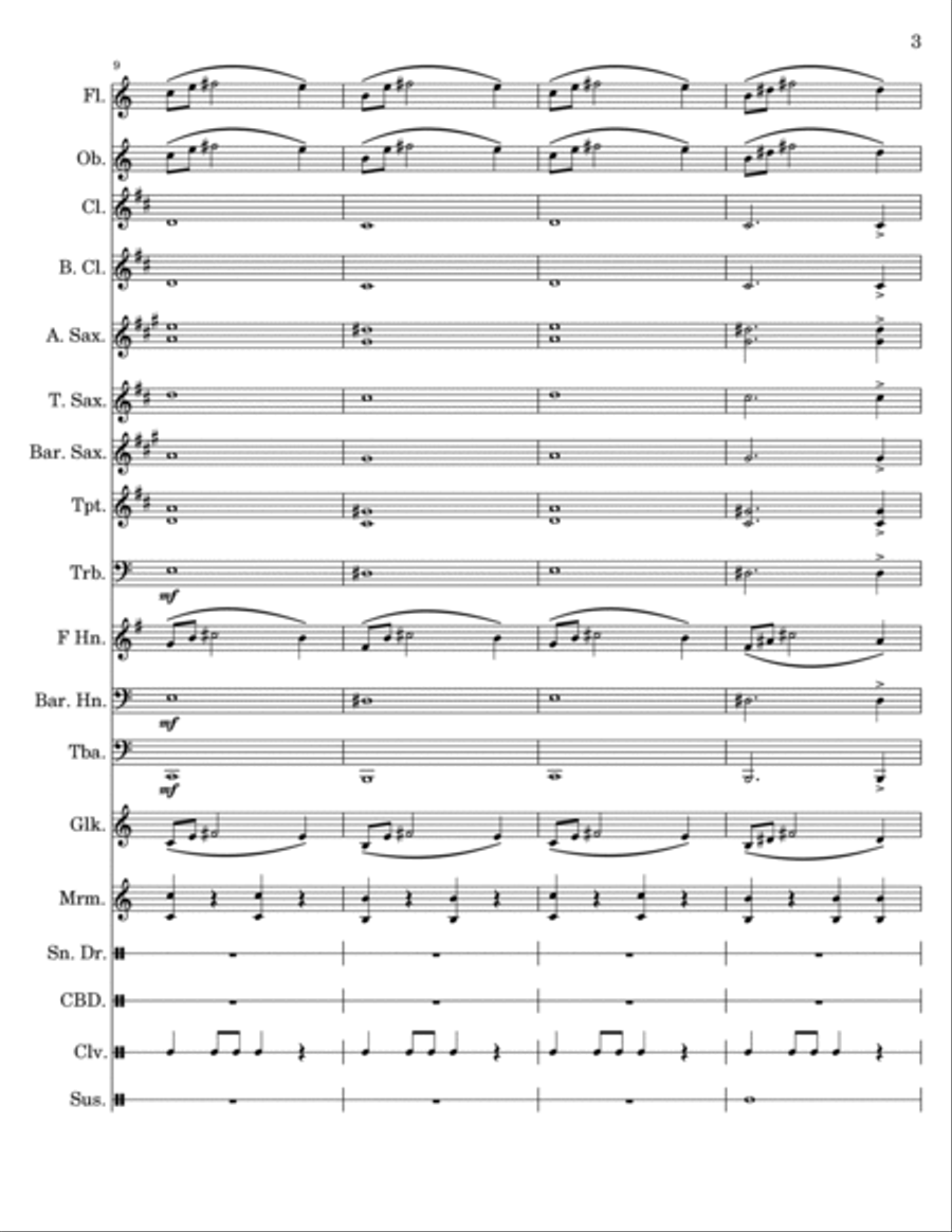 The Magician Concert Band scores gallery preview page 3