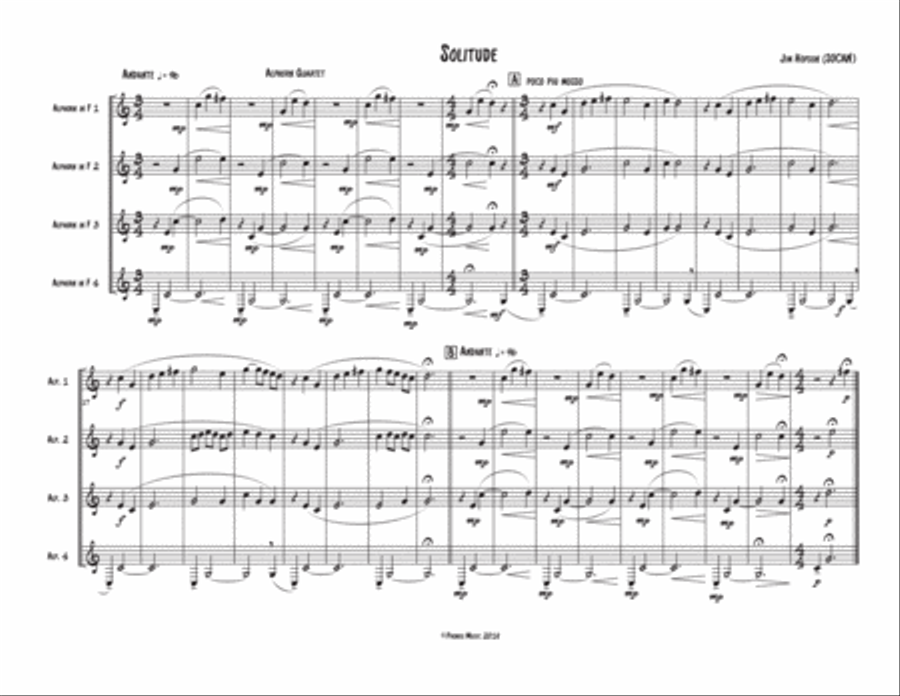 Alphorn Quartet Collection Small Ensemble scores gallery preview page 3