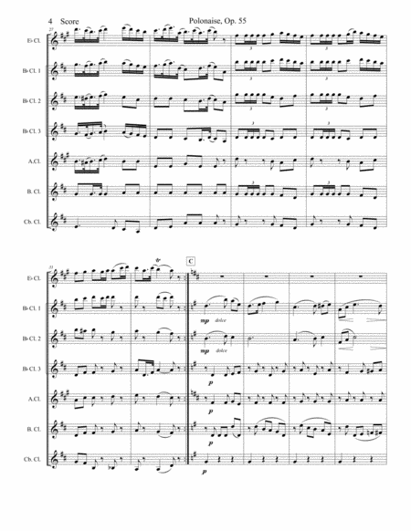 Lyadov Polonaise for Clarinet Choir image number null