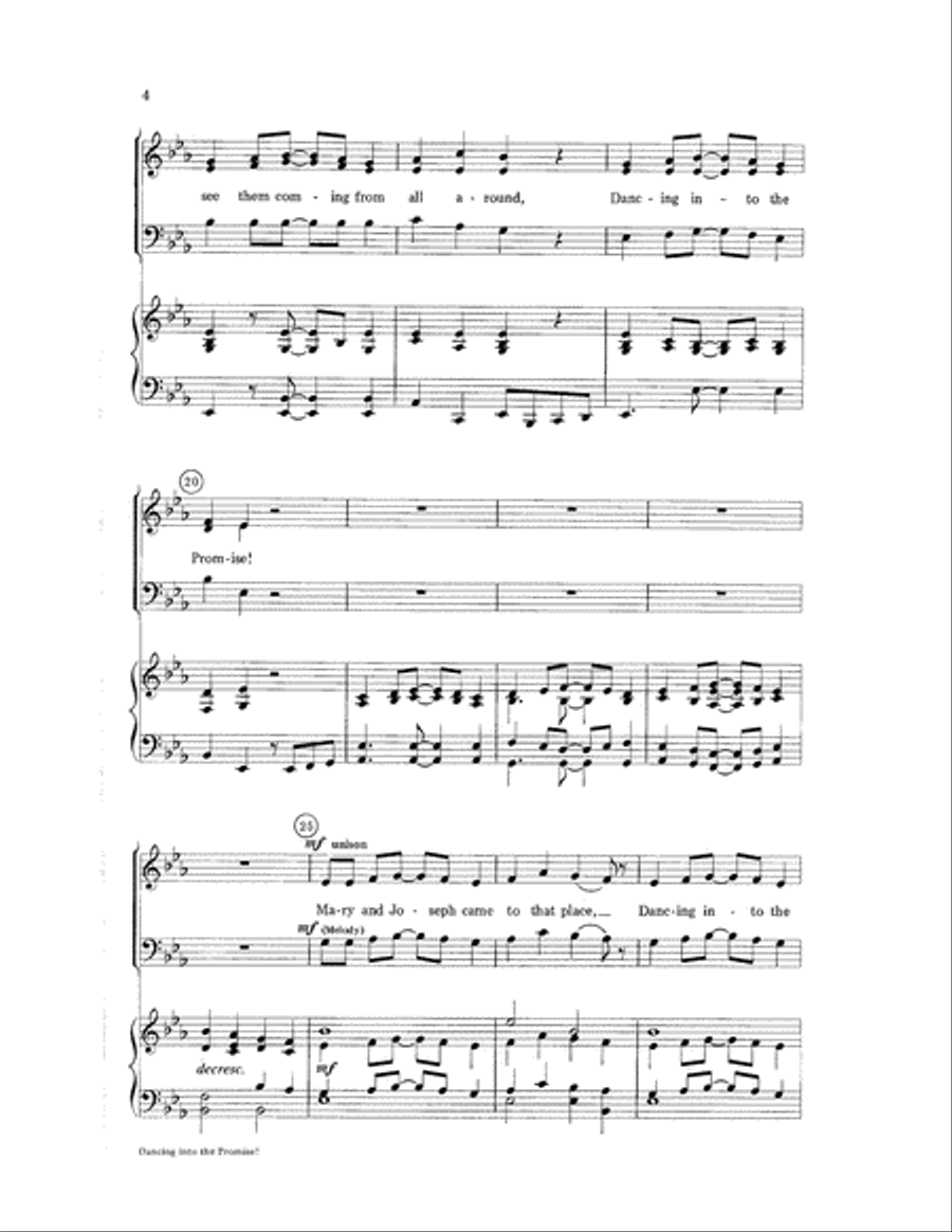 Dancing Into the Promise 3-Part scores gallery preview page 4