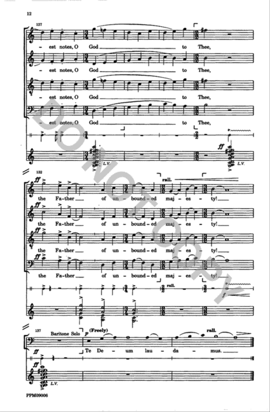 Te Deum Laudamus Te Deum Laudamus 4-Part scores gallery preview page 13