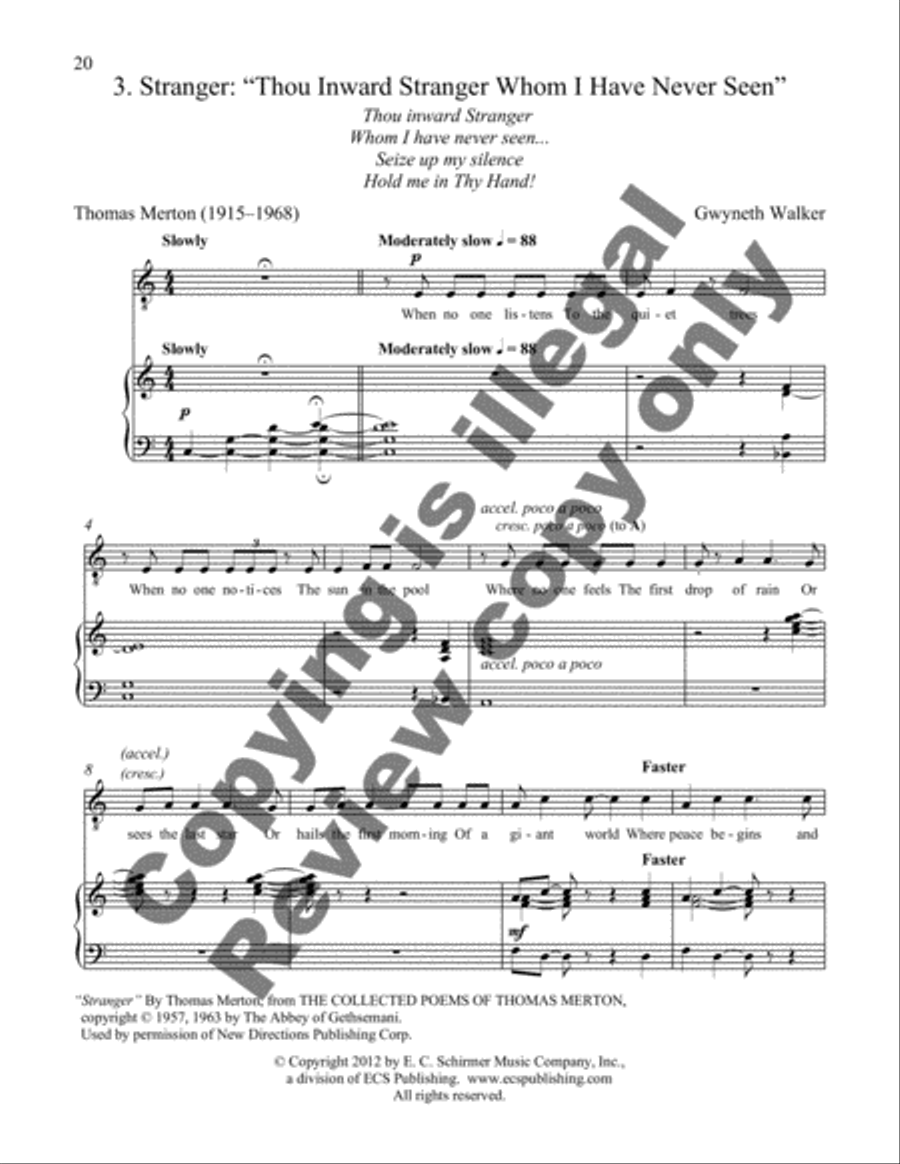 Songs of Ecstasy Tenor Voice scores gallery preview page 9