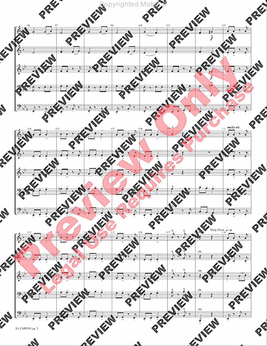 El Camino Brass Quintet scores gallery preview page 7