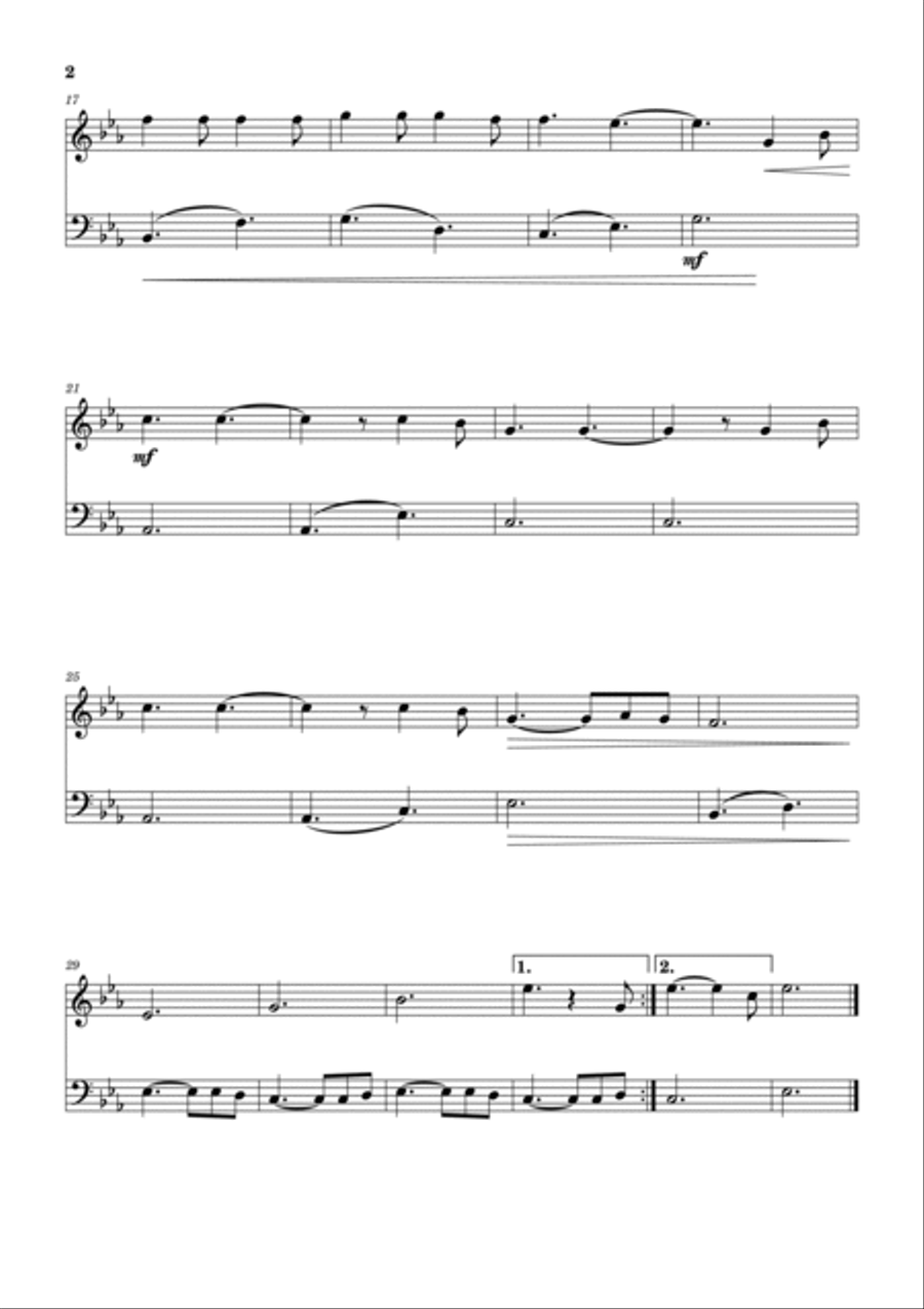 Hallelujah Oboe scores gallery preview page 2