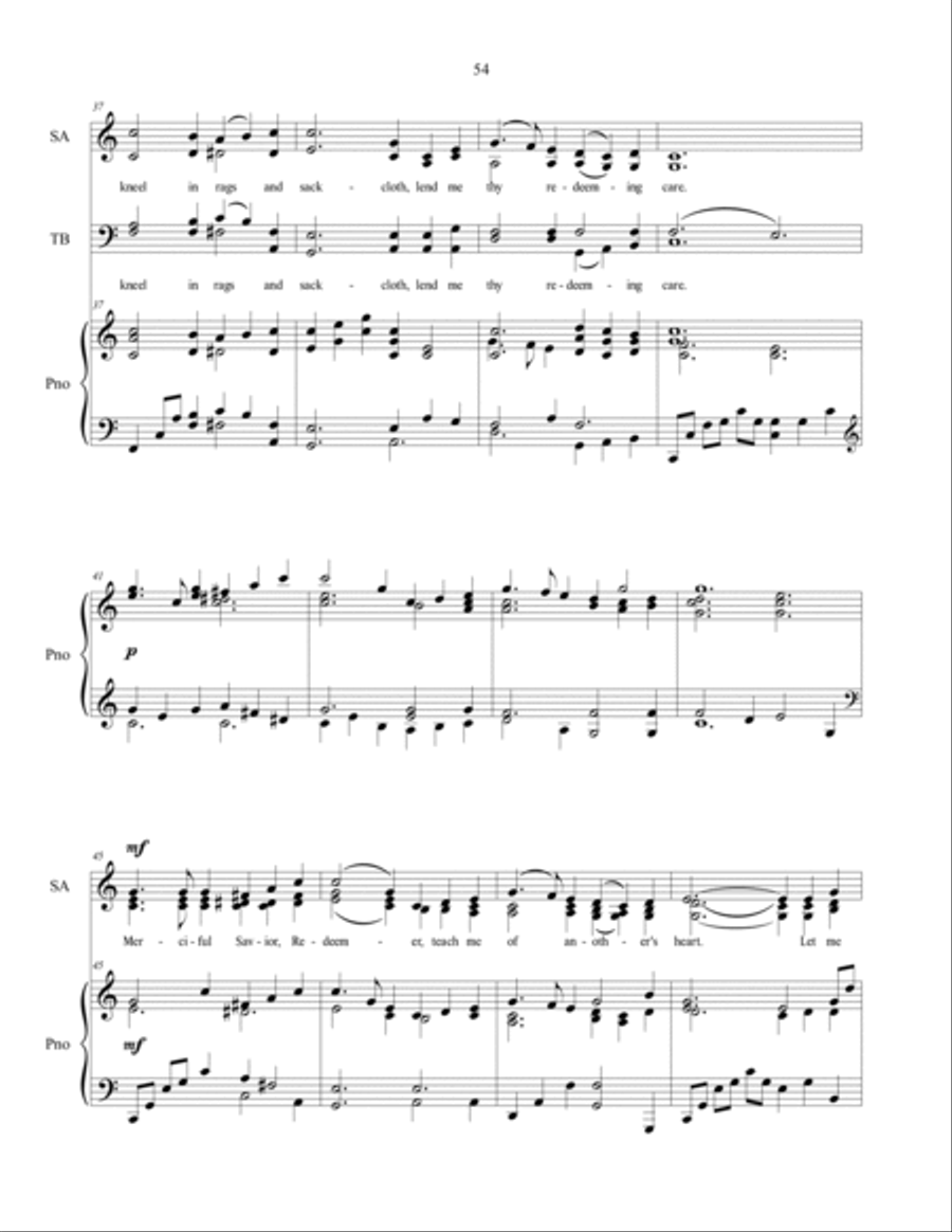 Merciful Savior, Redeemer - sacred music for SATB choir Divisi scores gallery preview page 5