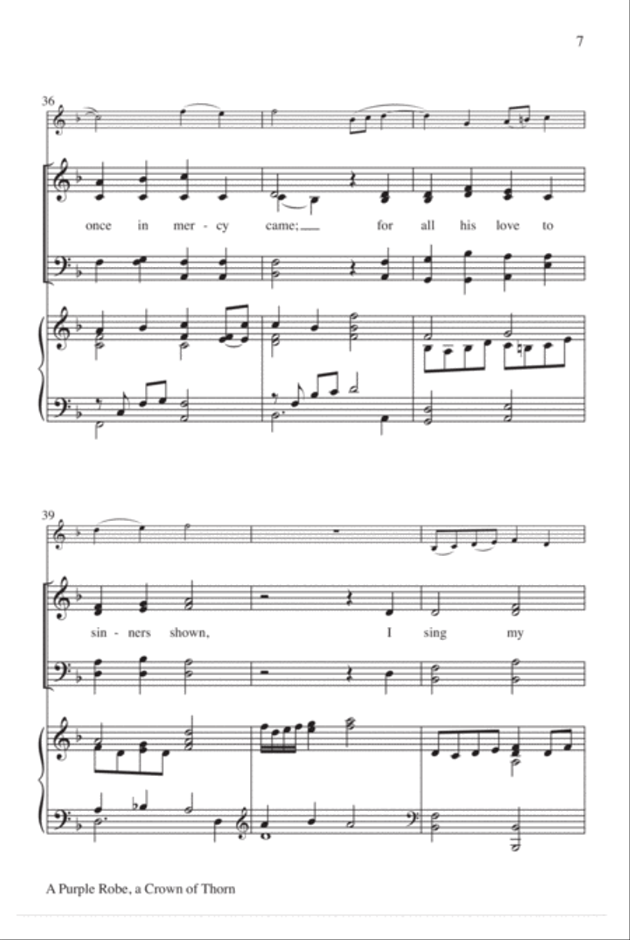A Purple Robe, a Crown of Thorn 4-Part scores gallery preview page 8
