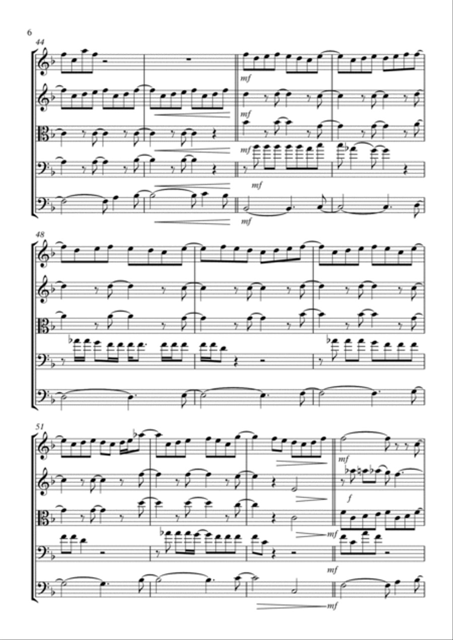 Love And Affection Love And Affection String Orchestra scores gallery preview page 6