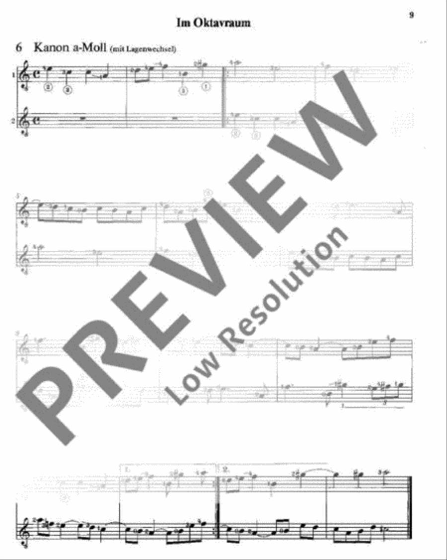 Elf Stücke für den Anfang Guitar Ensemble scores gallery preview page 10
