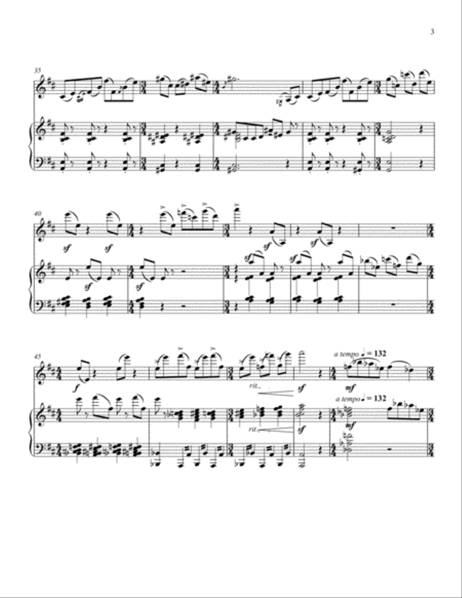 Fantasy For Violin and Piano Violin Solo scores gallery preview page 4