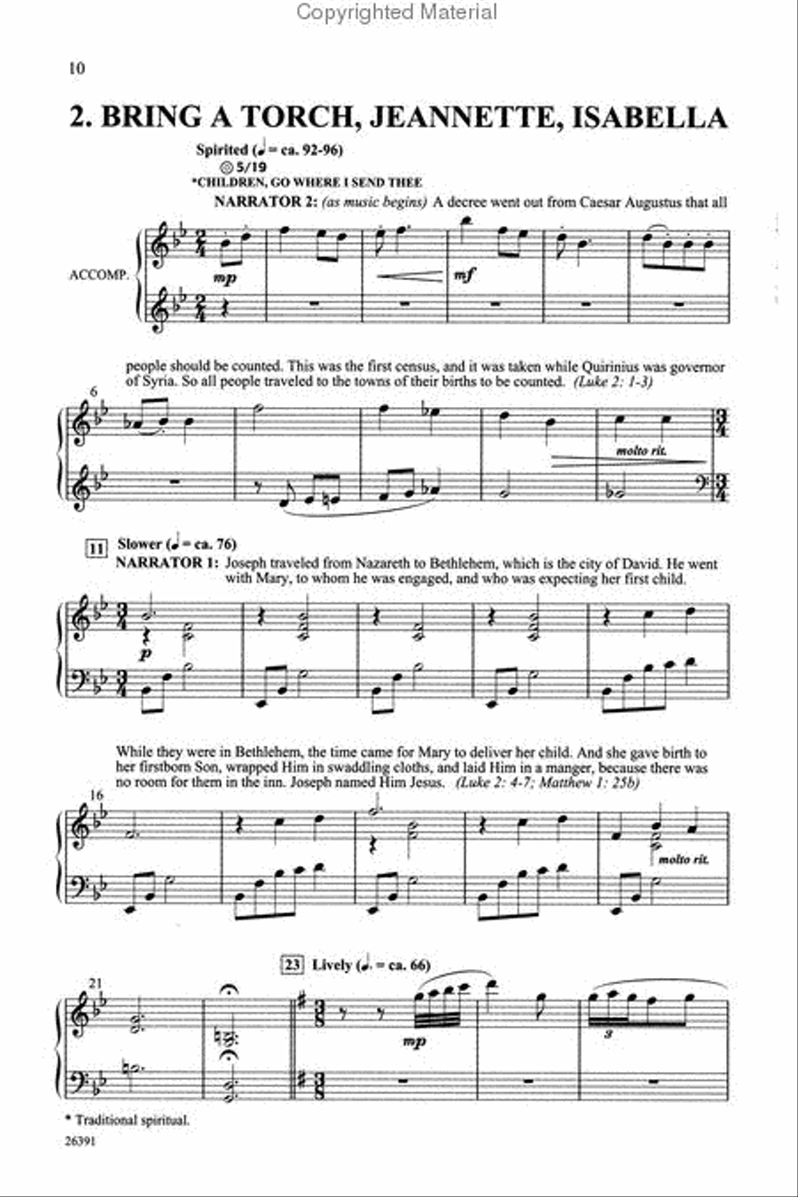 Nativity Choir scores gallery preview page 3