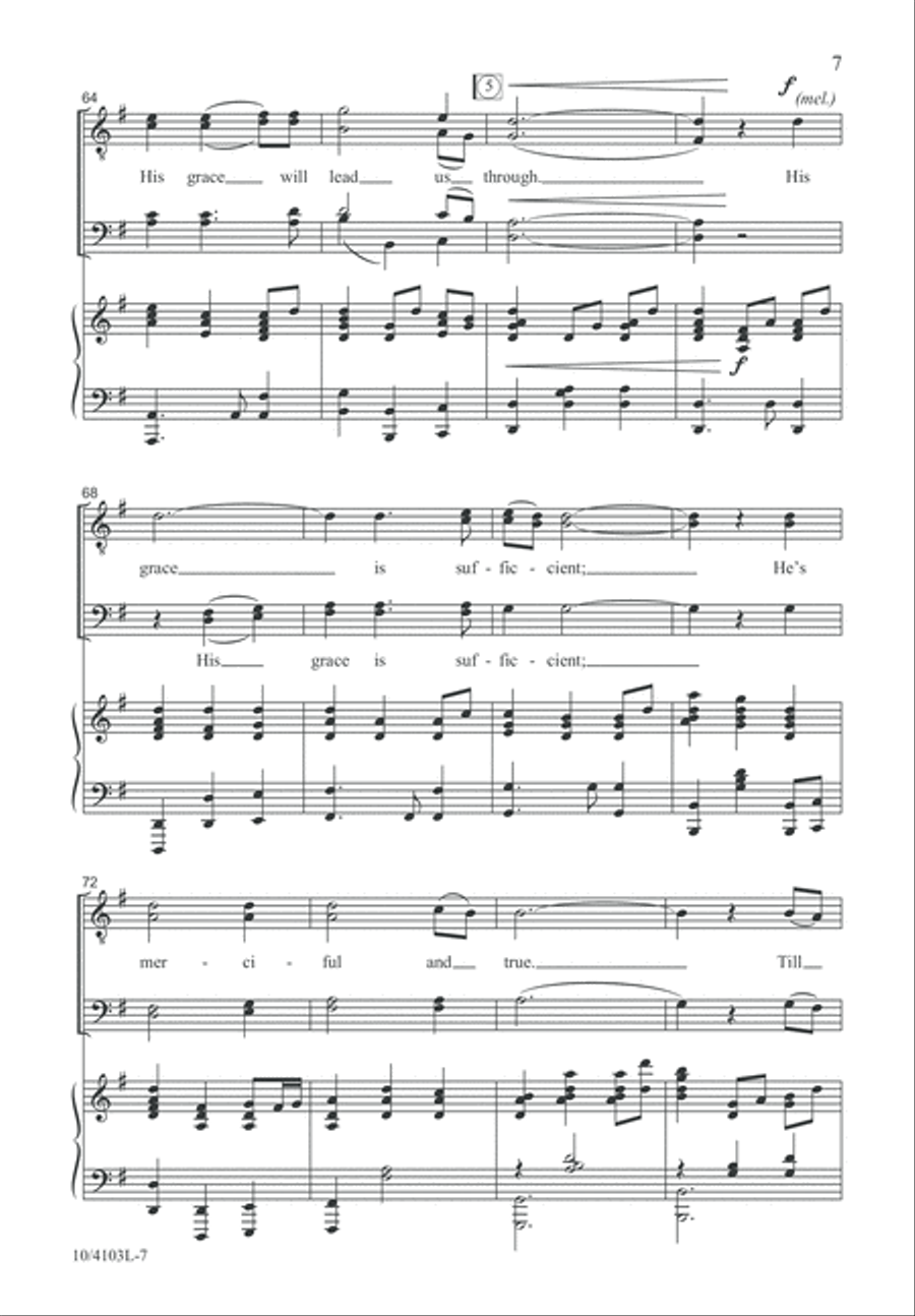 His Grace Will Lead Us Through TTBB scores gallery preview page 7