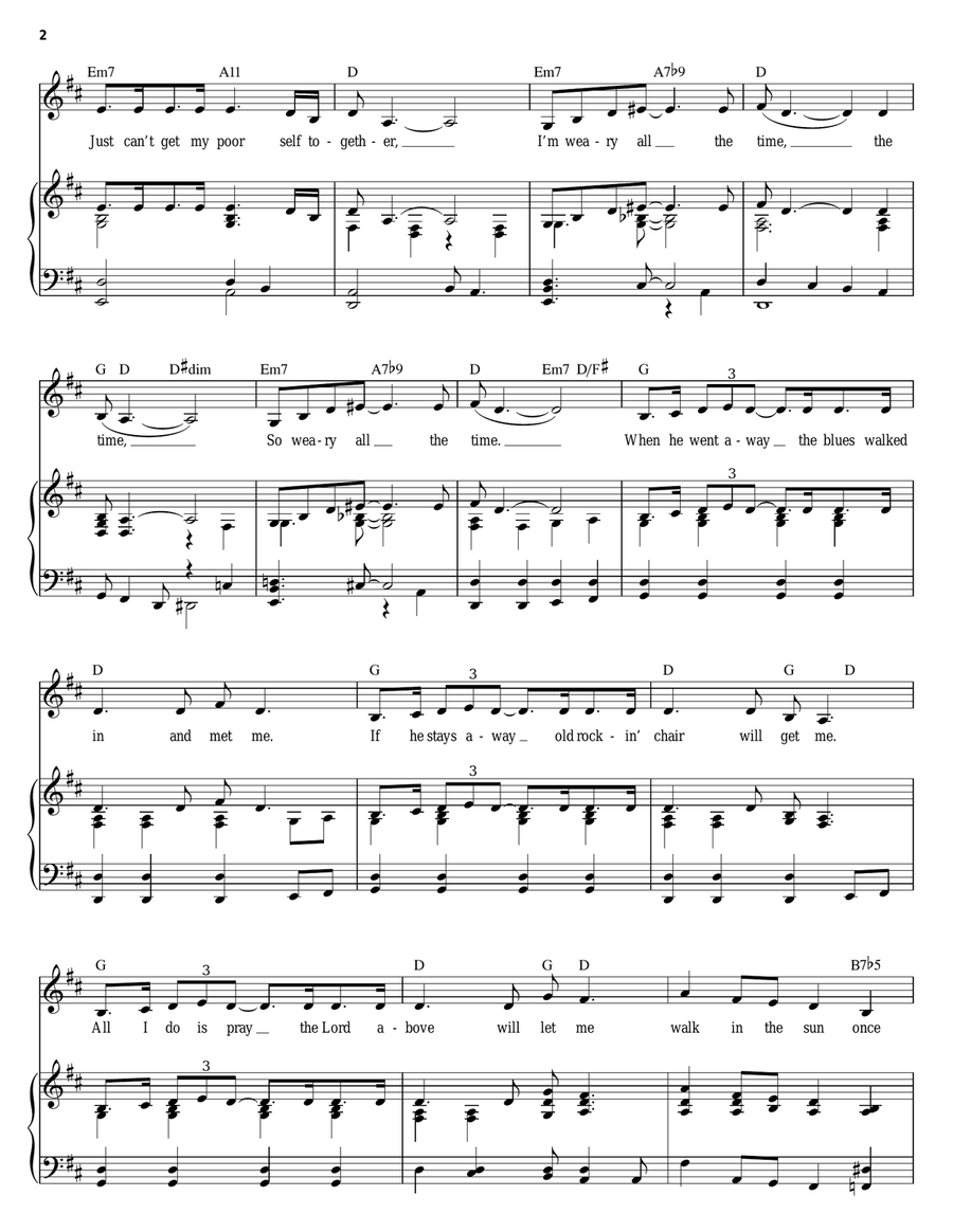 Stormy Weather (Keeps Rainin' All The Time) Guitar scores gallery preview page 2