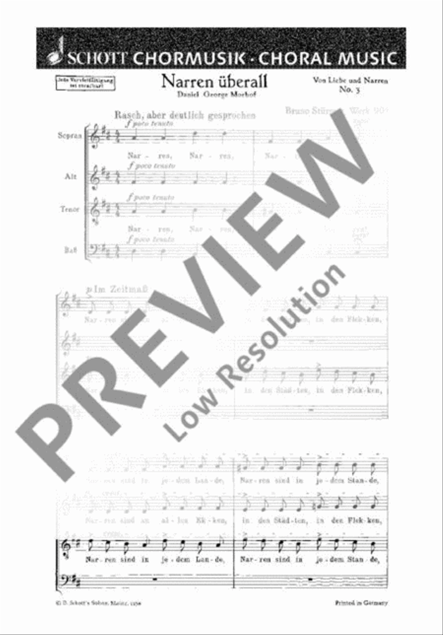 Von Liebe und Narren Von Liebe und Narren A Cappella scores gallery preview page 2