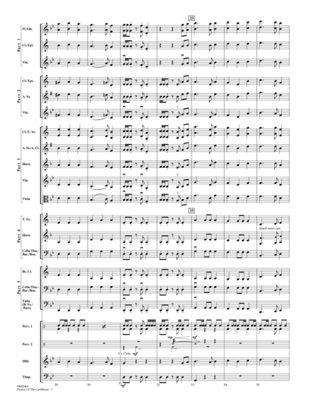 Pirates Of The Caribbean - Conductor Score (Full Score)
