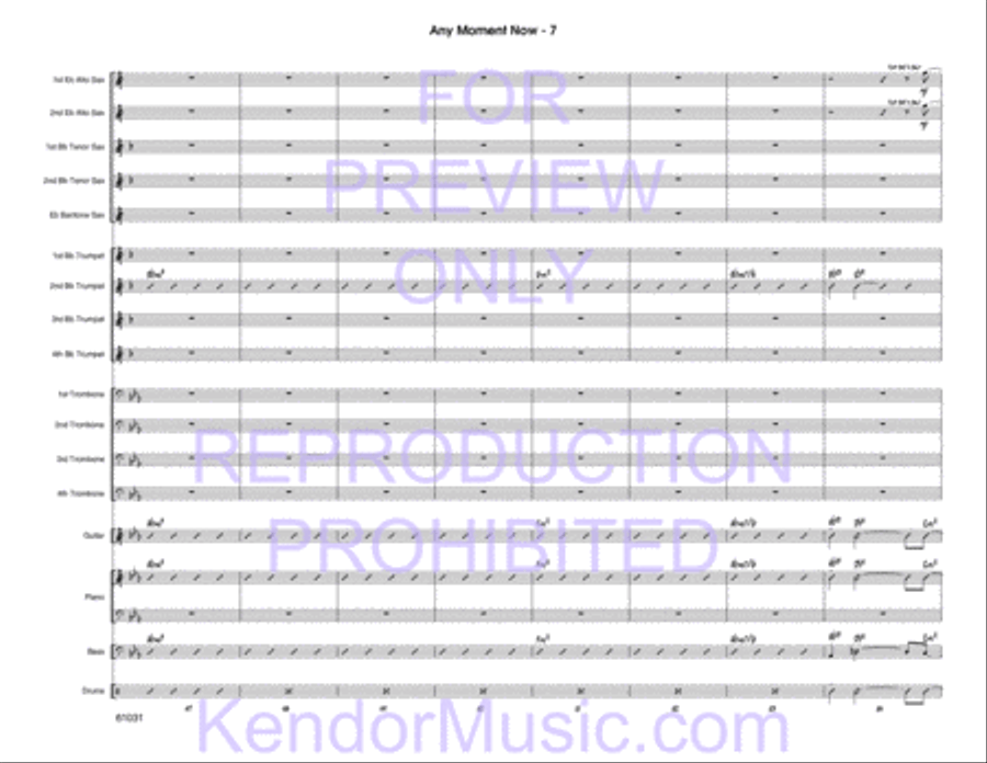 Any Moment Now Any Moment Now Jazz Ensemble scores gallery preview page 8