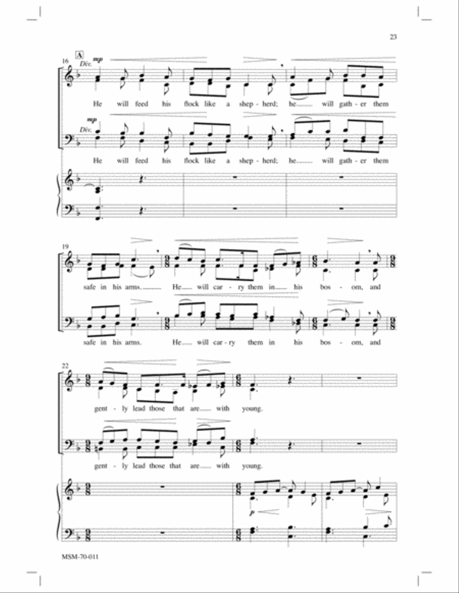 The Good Shepherd (Choral Score) image number null